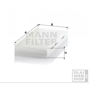 Mann-Filter pollenszűrő CU3847