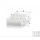 Mann-Filter pollenszűrő CU3847