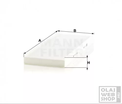 Mann-Filter pollenszűrő CU3955