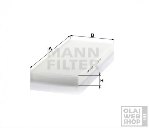 Mann-Filter pollenszűrő CU4179