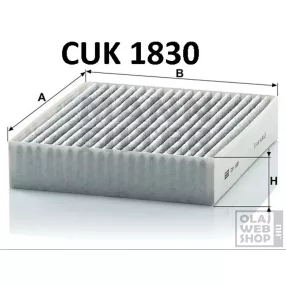 Mann-Filter aktívszenes pollenszűrő CUK1830