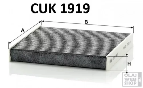 Mann-Filter aktívszenes pollenszűrő CUK1919