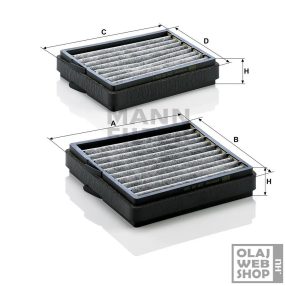 Mann-Filter aktívszenes pollenszűrő CUK 20 000-2