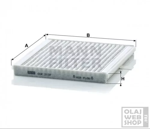 Mann-Filter aktívszenes pollenszűrő CUK2137