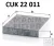 Mann-Filter aktívszenes pollenszűrő CUK22011