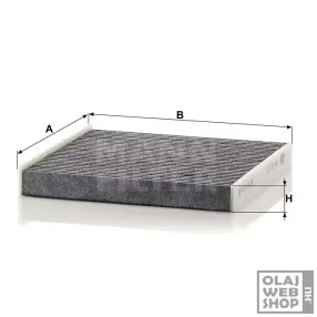 Mann-Filter aktívszenes pollenszűrő CUK22013