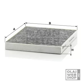 Mann-Filter aktívszenes pollenszűrő CUK2227
