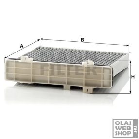 Mann-Filter aktívszenes pollenszűrő CUK 2230