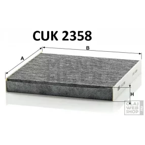 Mann-Filter aktívszenes pollenszűrő CUK2358