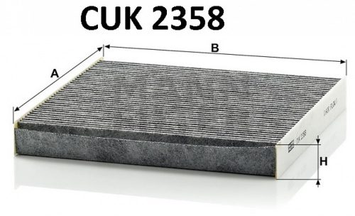 Mann-Filter aktívszenes pollenszűrő CUK2358