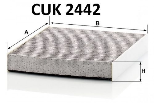 Mann-Filter aktívszenes pollenszűrő CUK2442