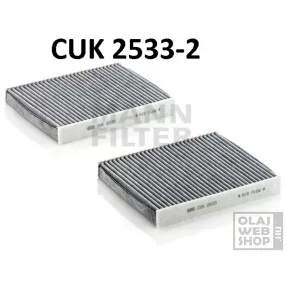 Mann-Filter aktívszenes pollenszűrő CUK2533-2