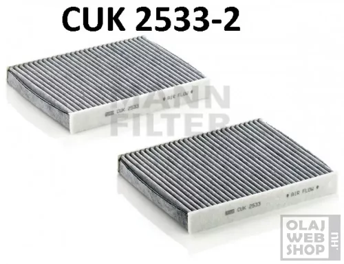 Mann-Filter aktívszenes pollenszűrő CUK2533-2