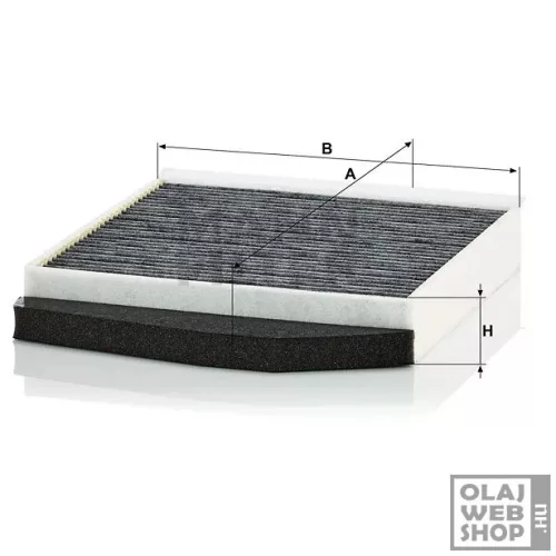 Mann-Filter aktívszenes pollenszűrő CUK2855/1