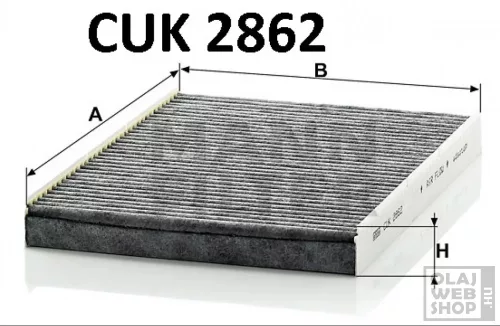 Mann-Filter aktívszenes pollenszűrő CUK2862
