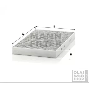 Mann-Filter aktívszenes pollenszűrő CUK3192