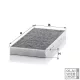 Mann-Filter aktívszenes pollenszűrő CUK 3621
