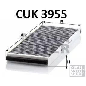 Mann-Filter aktívszenes pollenszűrő CUK3955
