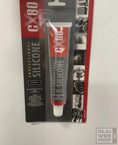 CX-80 Fekete szilikon paszta tubusos 80ml