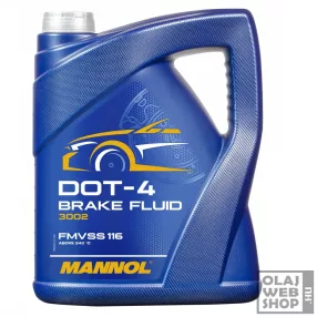 Mannol 3002 DOT-4 Brake Fluid fékfolyadék 5L