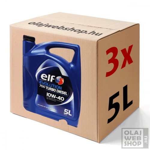 Elf Evolution 700 Turbo Diesel 10w-40 motorolaj 15L karton