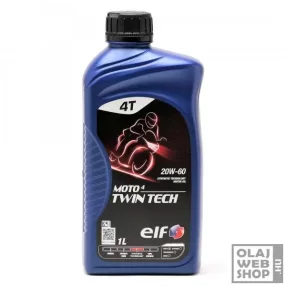 Elf Moto 4 Twin Tech 20W-60 motorkerékpár olaj 1L
