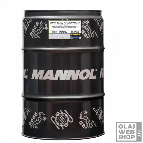 Mannol 7701 Energy Formula OP 5W-30 motorolaj 208L