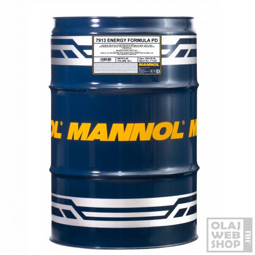 Mannol 7913 ENERGY FORMULA PD 5W-40 motorolaj 60L