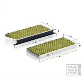 Mann-Filter antiallergén pollenszűrő FP2418-2