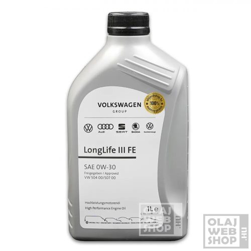 Volkswagen Longlife III FE 0W-30 motorolaj 1L