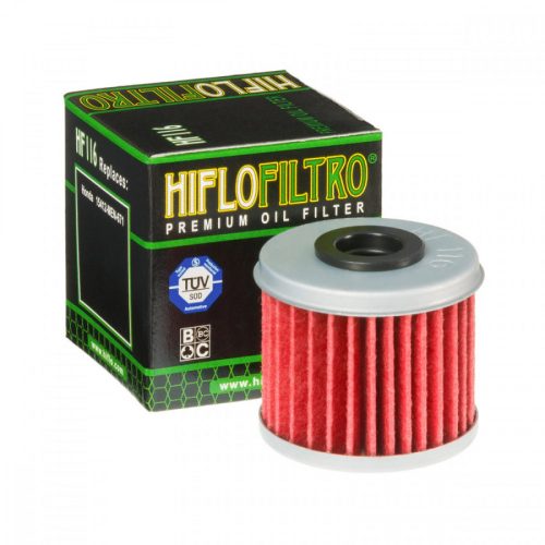 Hiflofiltro HF116 motorkerékpár olajszűrő