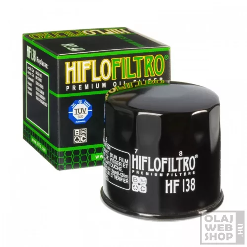Hiflofiltro HF138 motorkerékpár olajszűrő