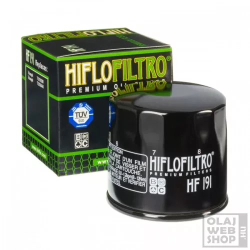 Hiflofiltro HF191 motorkerékpár olajszűrő
