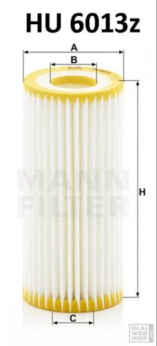 Mann-Filter olajszűrő HU6013Z