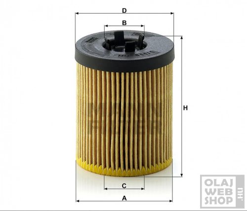 Mann-Filter olajszűrő HU611/1X