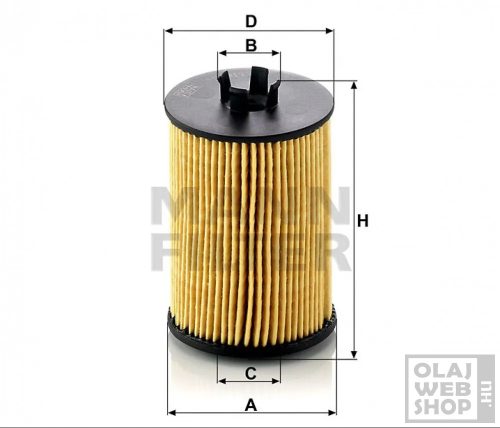 Mann-Filter olajszűrő HU612/1X