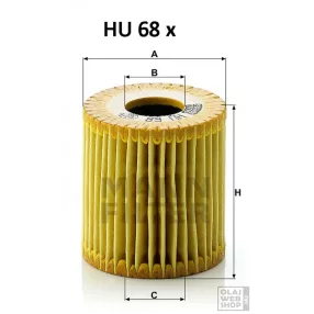 Mann-Filter olajszűrő HU68X