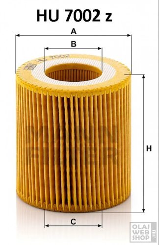 Mann-Filter olajszűrő HU7002Z