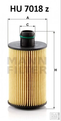 Mann-Filter olajszűrő HU7018Z