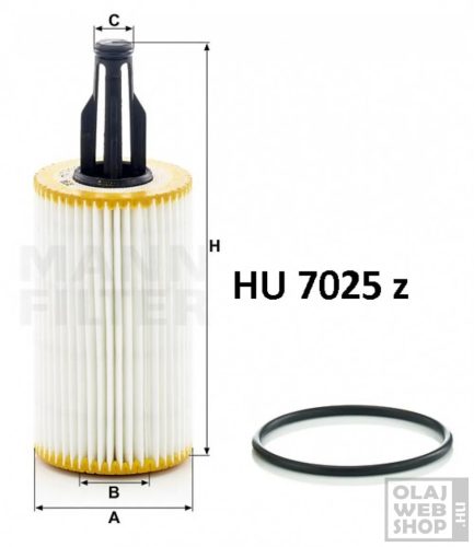 Mann-Filter olajszűrő HU7025Z