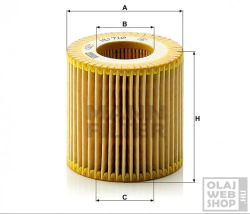 Mann-Filter olajszűrő HU710X