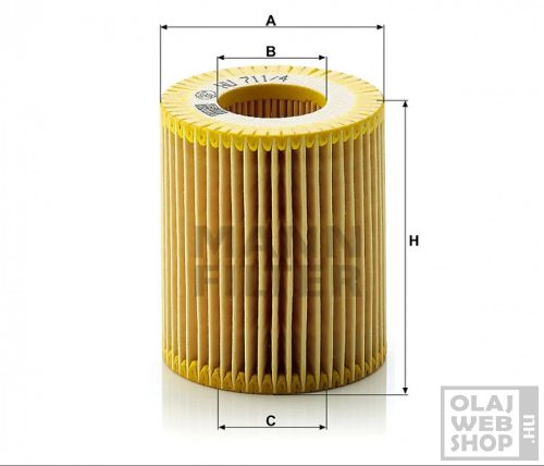 Mann-Filter olajszűrő HU711/4X
