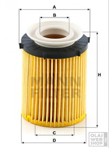 Mann-Filter olajszűrő HU711/6Z