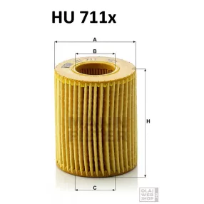 Mann-Filter olajszűrő HU711X