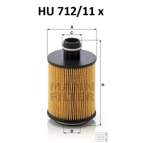 Mann-Filter olajszűrő HU712/11X