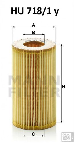 Mann-Filter olajszűrő HU718/1Y