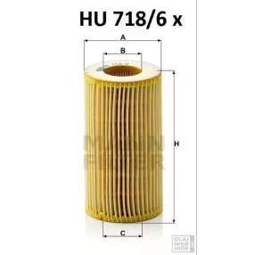 Mann-Filter olajszűrő HU718/6X