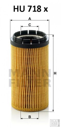 Mann-Filter olajszűrő HU718X