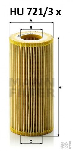 Mann-Filter olajszűrő HU721/3X