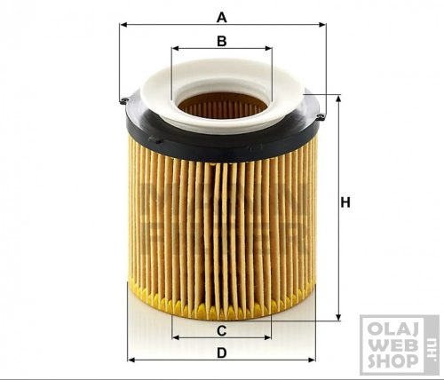 Mann-Filter olajszűrő HU8002Y